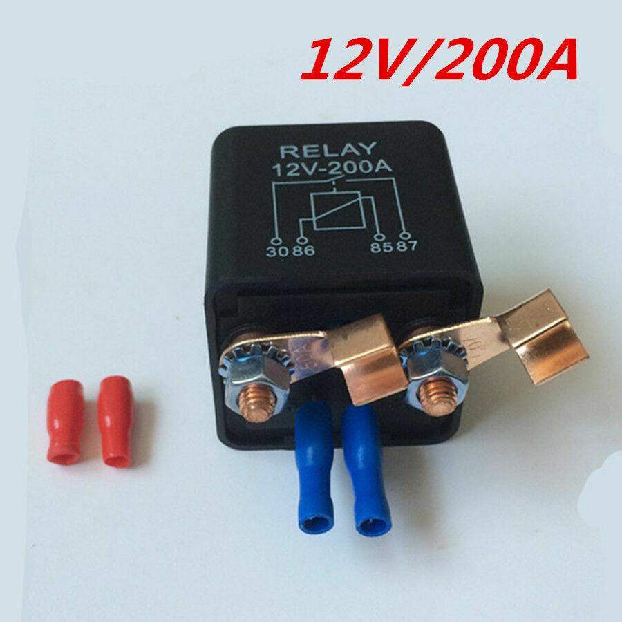 200 Amp Heavy Duty High Current Power Normally Open Battery Starter Relay ON/OFF