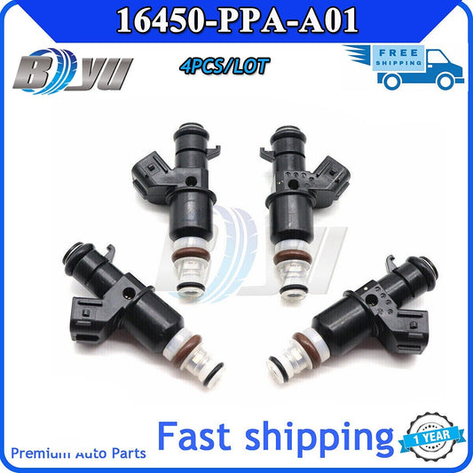 16450-PPA-A01 Set of 4pcs New Fuel injectors For Keihin for Honda for Acura 16450RAAA01