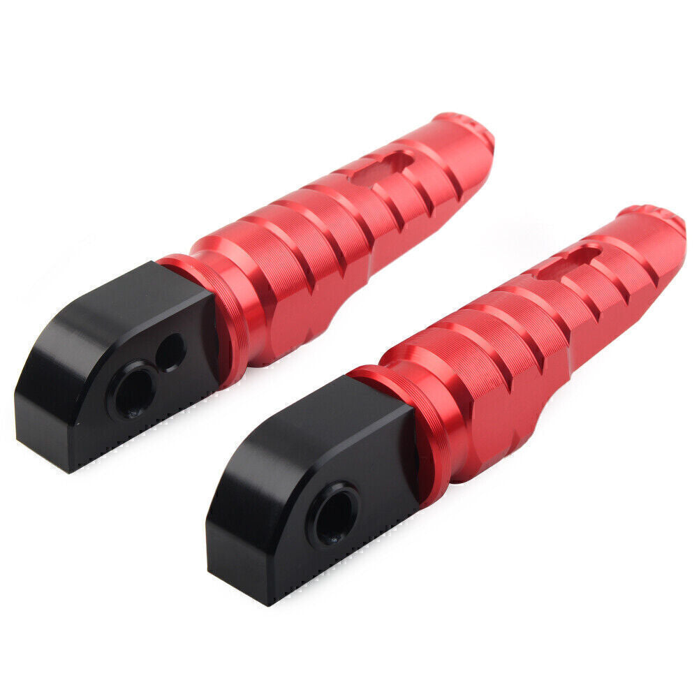 1 Pair Rear Footrests Foot Peg for Street Scrambler 900 T100 T120 Red