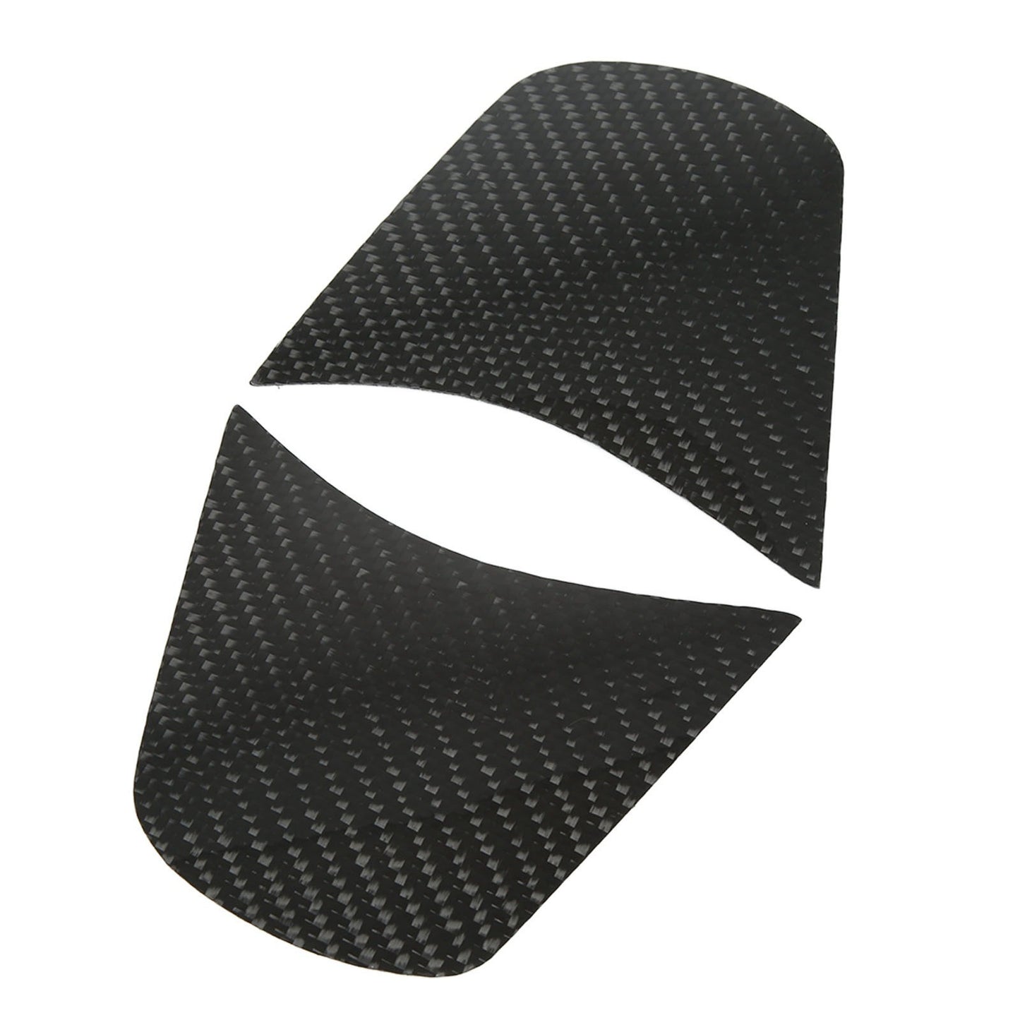 2pcs Interior Door Handle Bowl Cover Left Right Carbon Fiber Inner Door