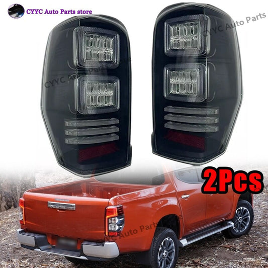 LeftRight Black Trim LED Tail Light Lamp for Mitsubishi L200 Triton 2019-2024