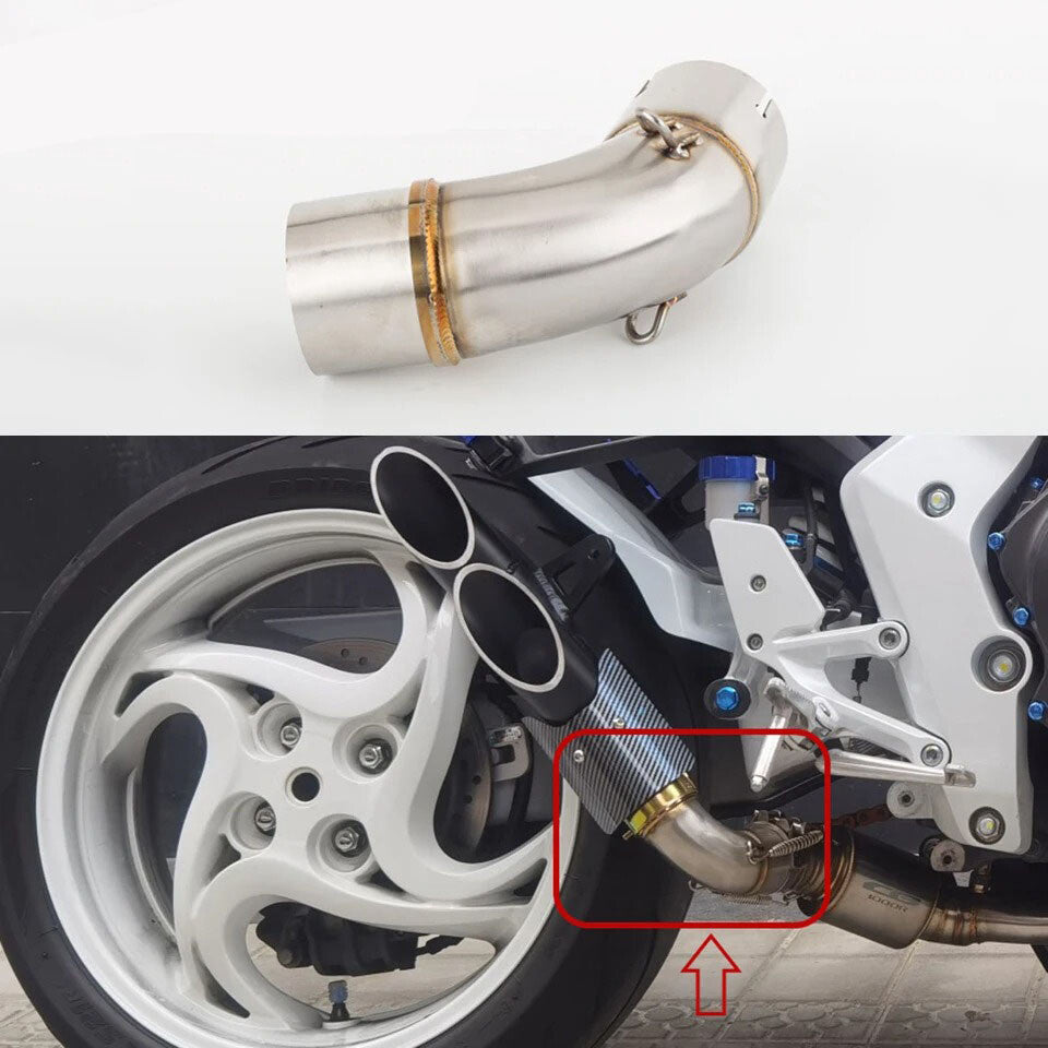 New for Honda CB1000R 2008-2016 CB1000R Motorcycle Exhaust Medium Chain Pipe Silp On