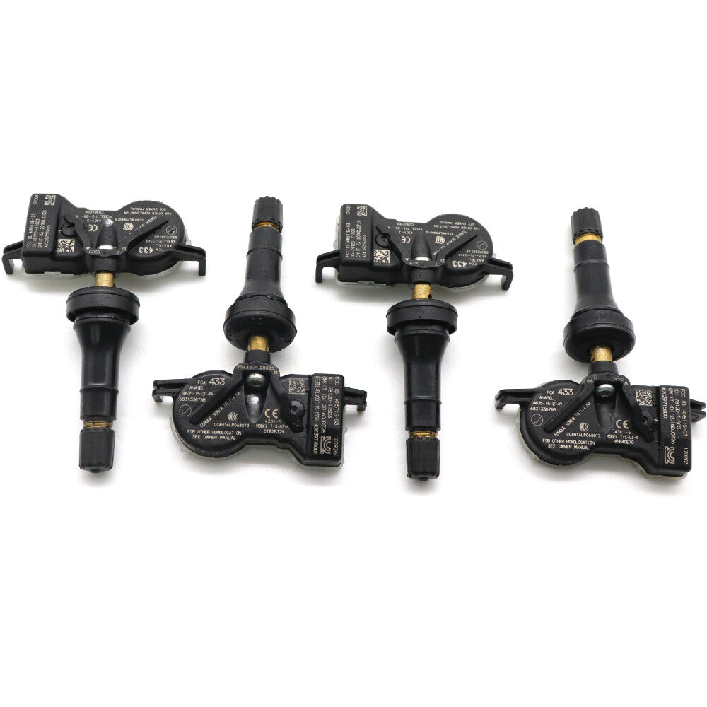 4x 68313387AB tire pressure monitoring sensors (TPMS) for Dodge for Jeep 433MHz (68105280AF)