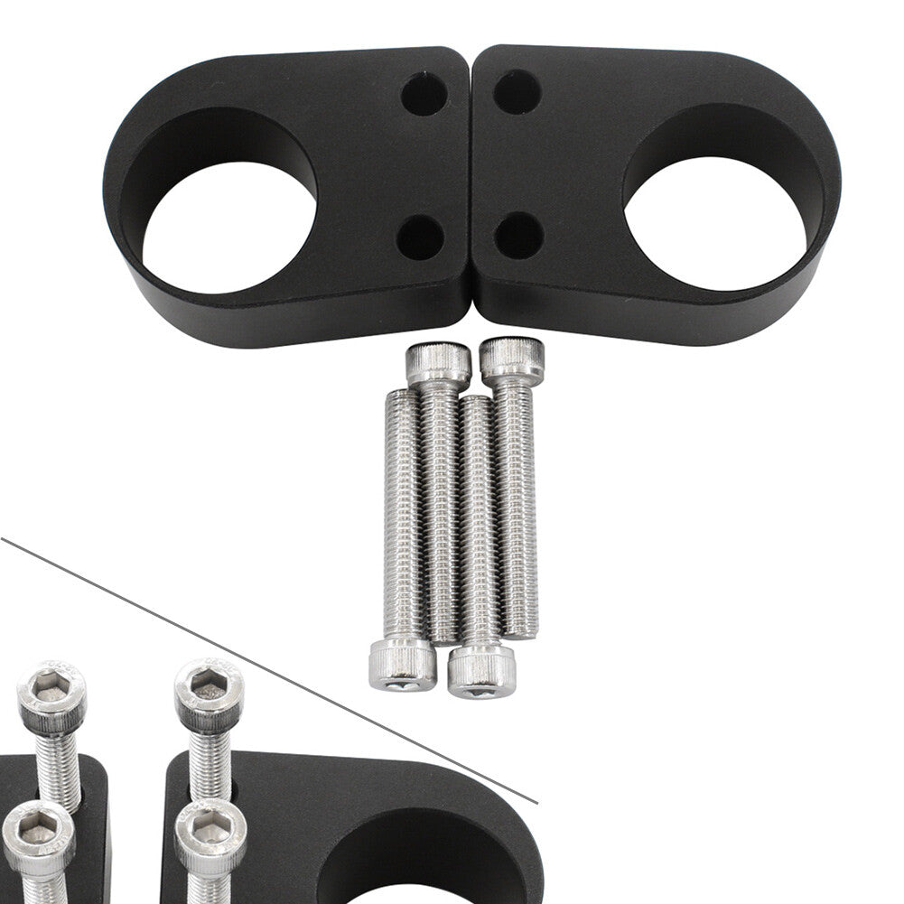 Handlebar Riser Spacer Kit Black for Kawasaki EX250 250R 300 300R 2008-19