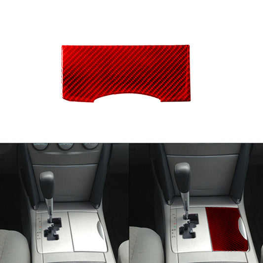 Red Carbon Fiber Cupholder Door Panel Cover Type A for Toyota for Camry 2010-2011
