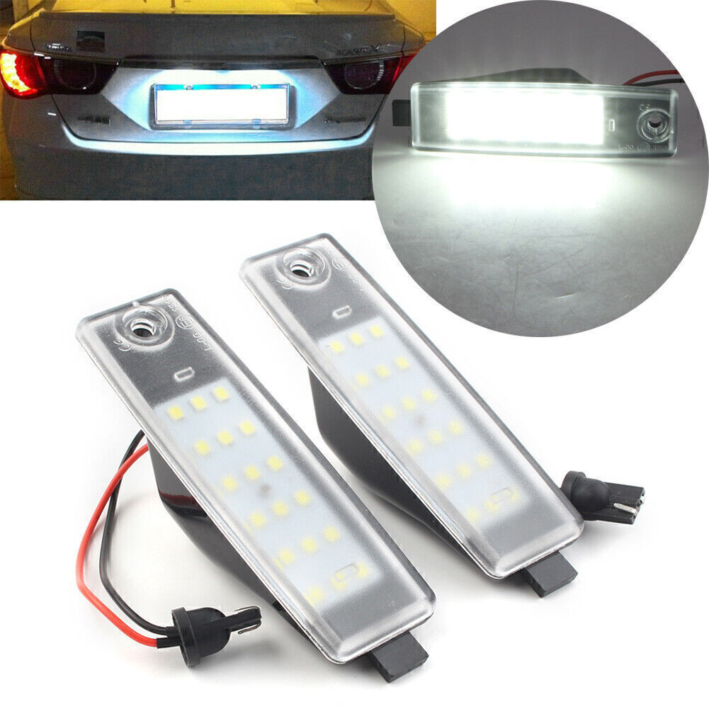 2pcs LED License Plate Light Lamps White For HiAce 2004-2018 H200 model Car