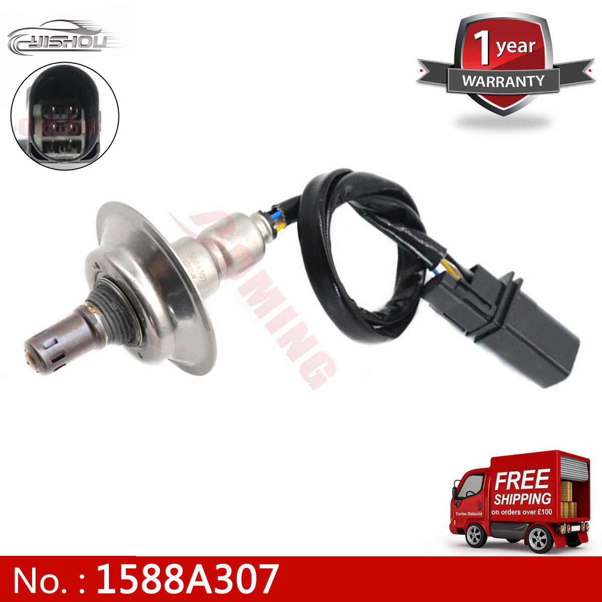 Upstream O2 sensor 1588A307 for Mitsubishi Outlander L4 2.4L, 2014-15, new.