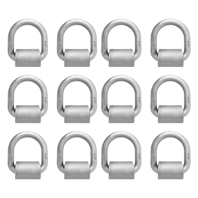 12-piece welded heavy-duty trailer truck D-ring anchor 1/2 forged D-ring