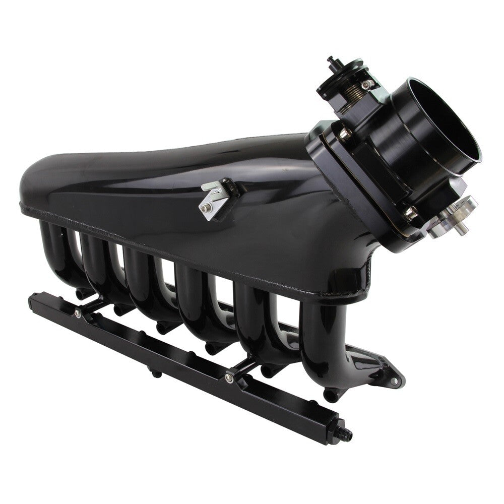 Billet Intake Manifold w/ Fuel Rail kit+Throttle Body for BMW 325i 328i M3 Z3 M50 BK