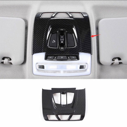 ABS Carbon Fiber Inner Front Reading Light Frame Cover Trim for BMW X1 F48 16-22