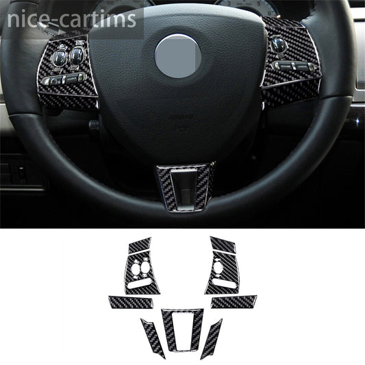 9¡ÁCarbon Fiber Interior Steering Wheel Cover for Jaguar XF 2009-2011 Accessories