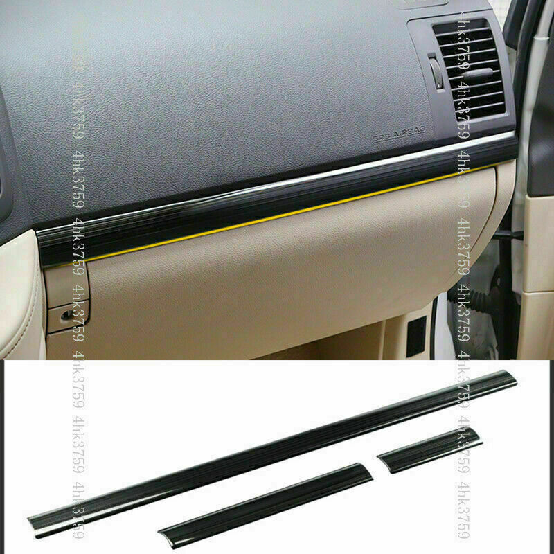 for Toyota for Land Cruiser 2016-21 Black Inner Dashboard Center Console Stripe Trim