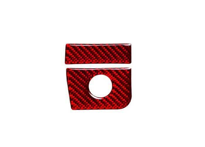for Ford for Mustang for Shelby 2015-22 Red Carbon Fiber for Co -Pilot Storage Box Bowl Trim