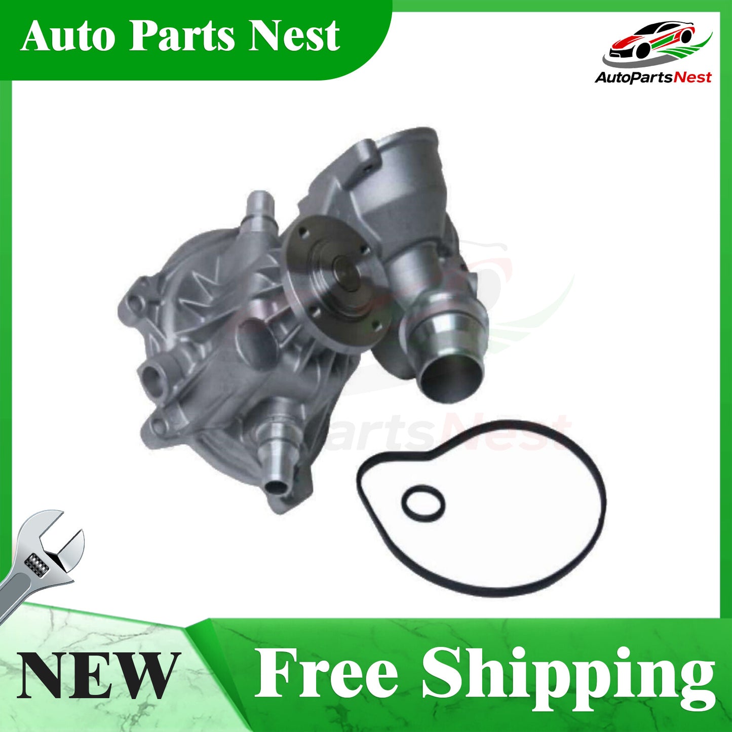 Engine Water Pump REPLACE for BMW OEM 11517586779 550i 650i 750Li 750i X5 E60 4.8L