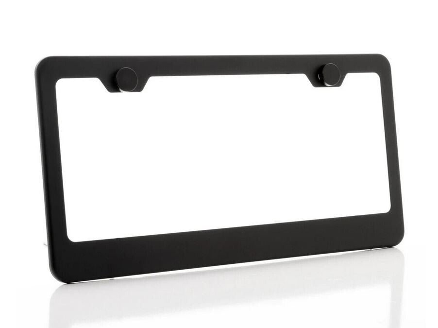 Car license plate frame cover, rear wide, matte black finish, suitable for Chevrolet .