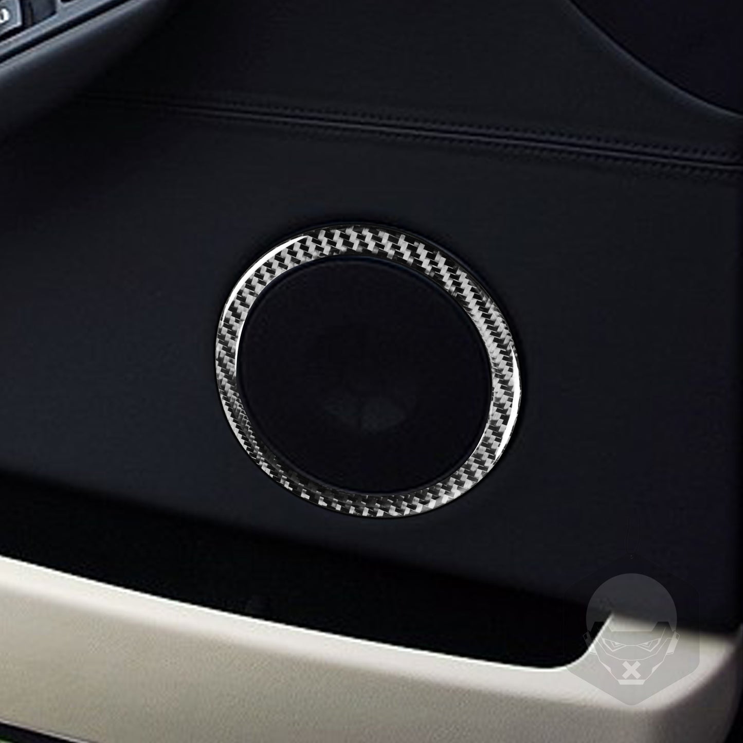for BMW 6 Series E63 E64 2004-2010 Carbon Fiber Front Door Audio Speaker Cover