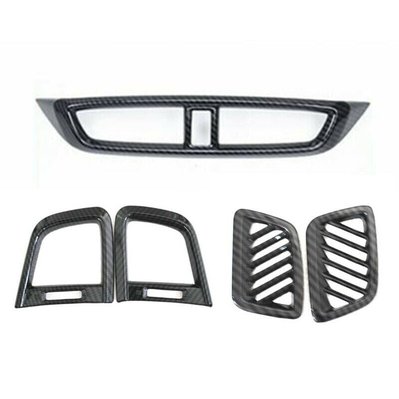 5P Carbon ABS Dashboard Air Outlet Vent Cover Trim for Honda CR-V CRV 2017-2022
