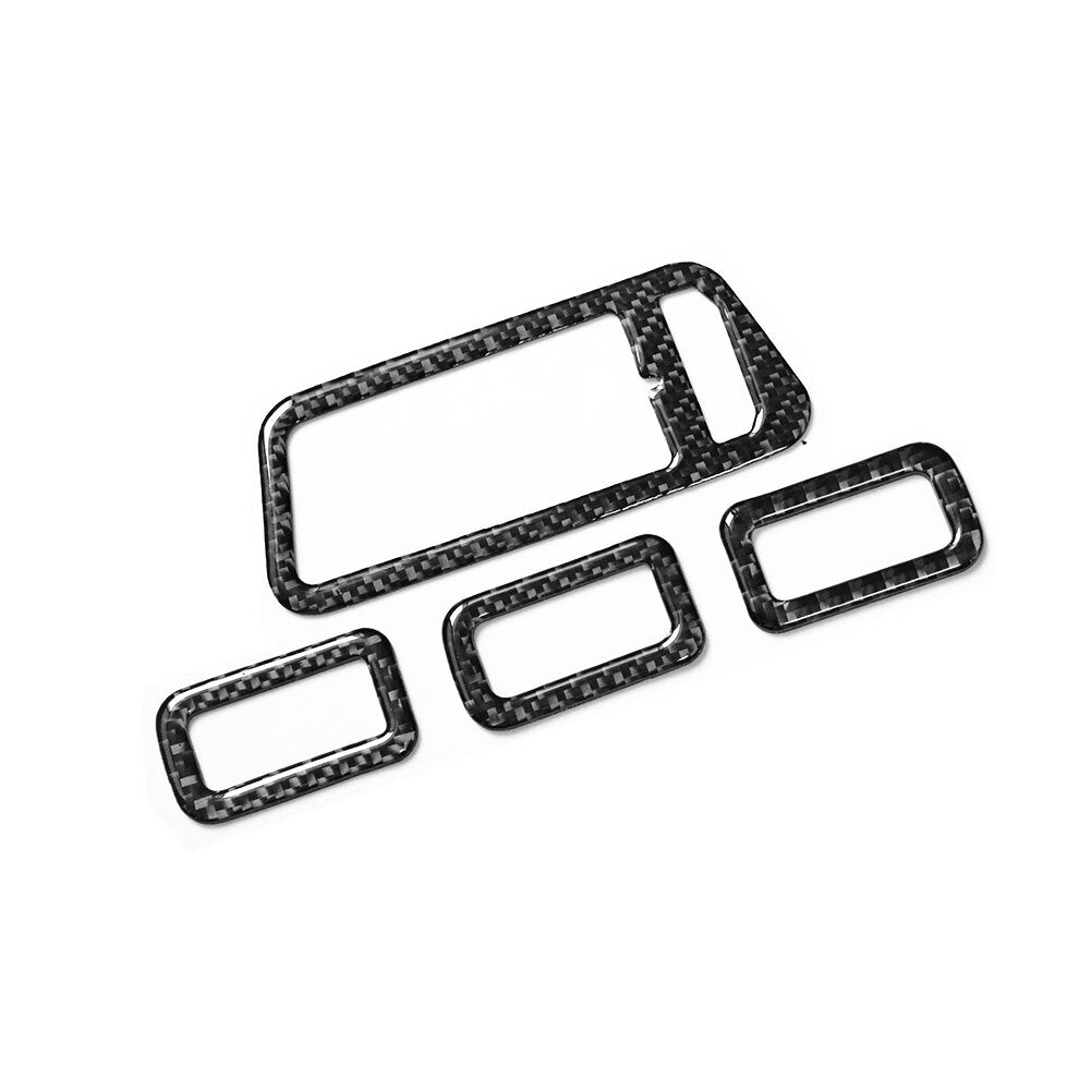Carbon Fiber Window Control Switch Frame Cover Trim for VW for Golf MK7 2013-2019
