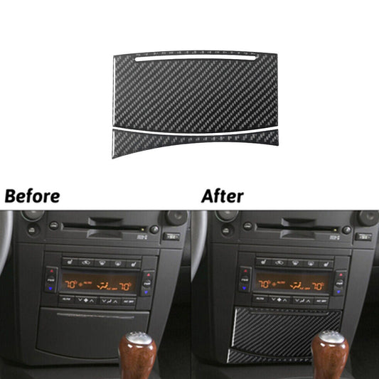 Carbon Fiber Interior Ashtray Panel Cover Trim Cover for Cadillac CTS 2003-2007