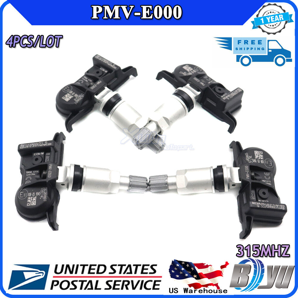 4-pack TPMS for Toyota Tacoma, for Camry , 4Runner, for Lexus for ES , RX series 315MHz PMV-E000