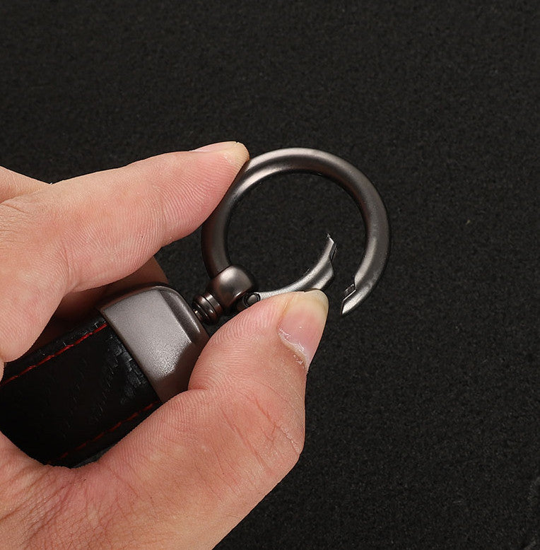 Car keychain/key ring with lanyard, car accessories, JDM, black, suitable for Honda and for Acura .