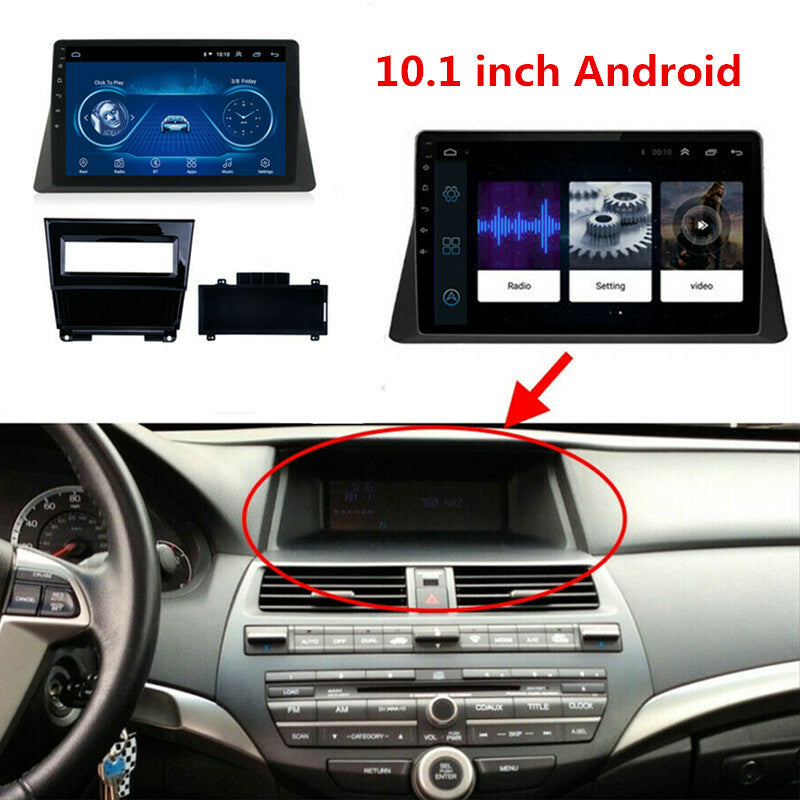 Android 10.1 Car Radio Multimedia Video Player Navigation GPS For 08-13 Accord