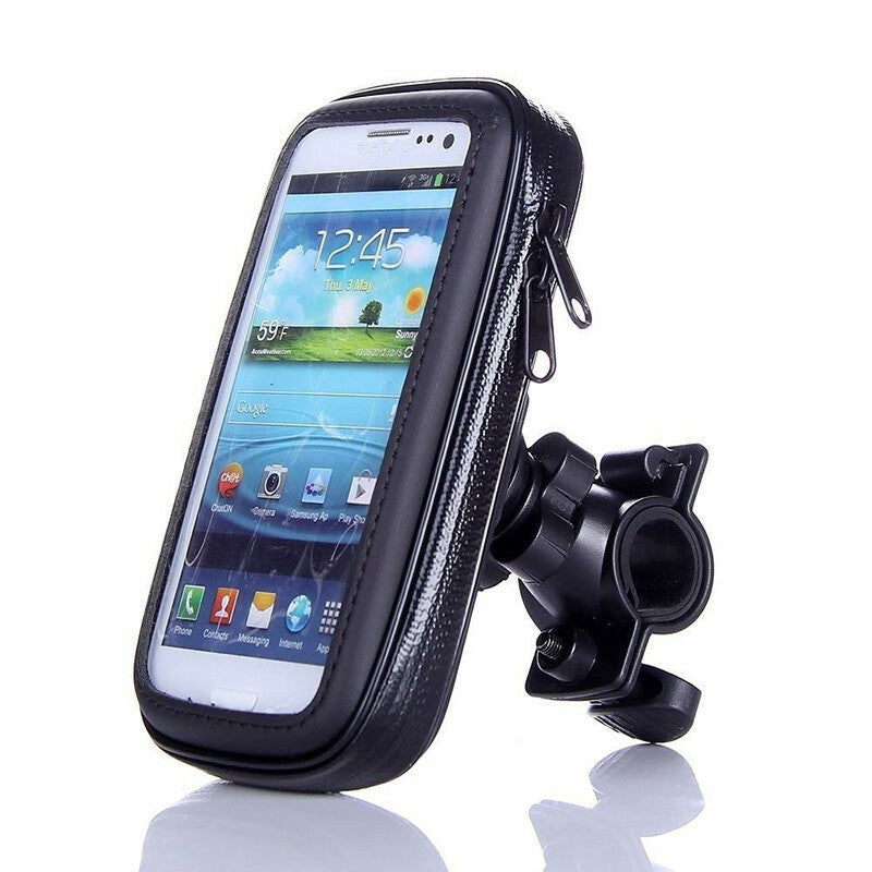5.5in Waterproof Motorcycle Phone Case Mount Holder GPS Devices CellPhone Bag