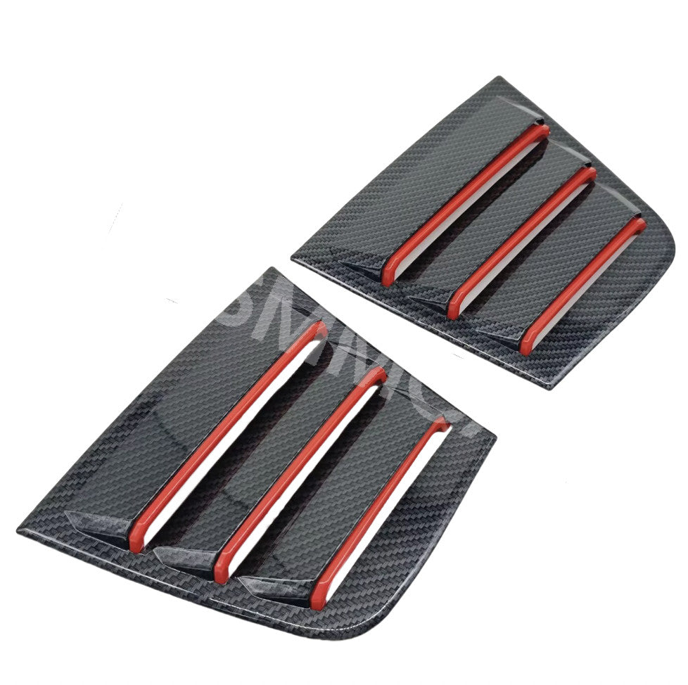Rear Window Side Louver Cover Trim 2pcs Moldings Fit For 2011-2021 for Dodge Charger