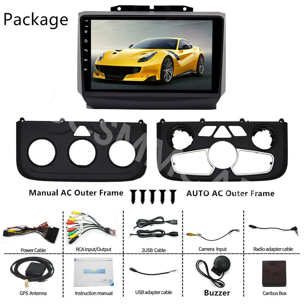 Car FM Stereo BT GPS For Carplay Fit For 2013-2018 for Dodge for Ram 1500 2500 3500
