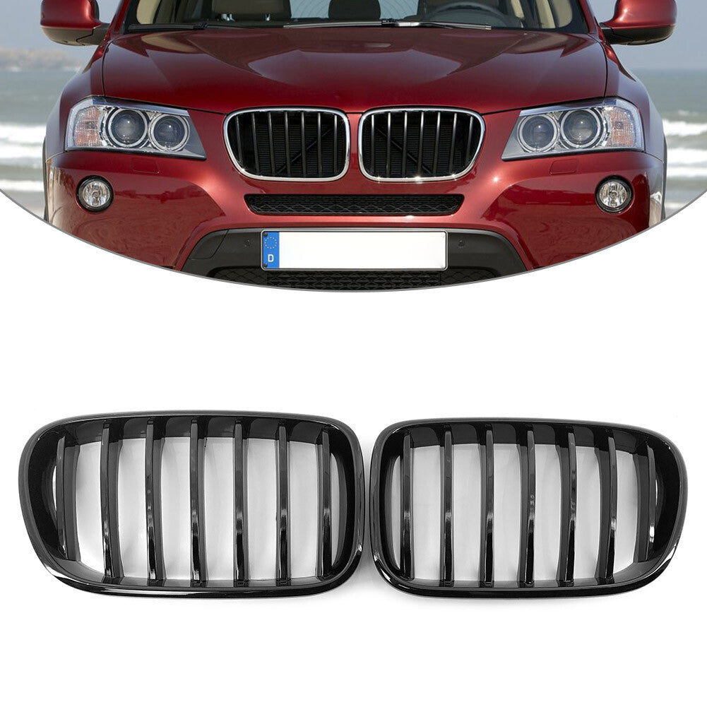 Front Radiator Kidney Grille FIT for BMW X3 F25 2009-2017 51117237422