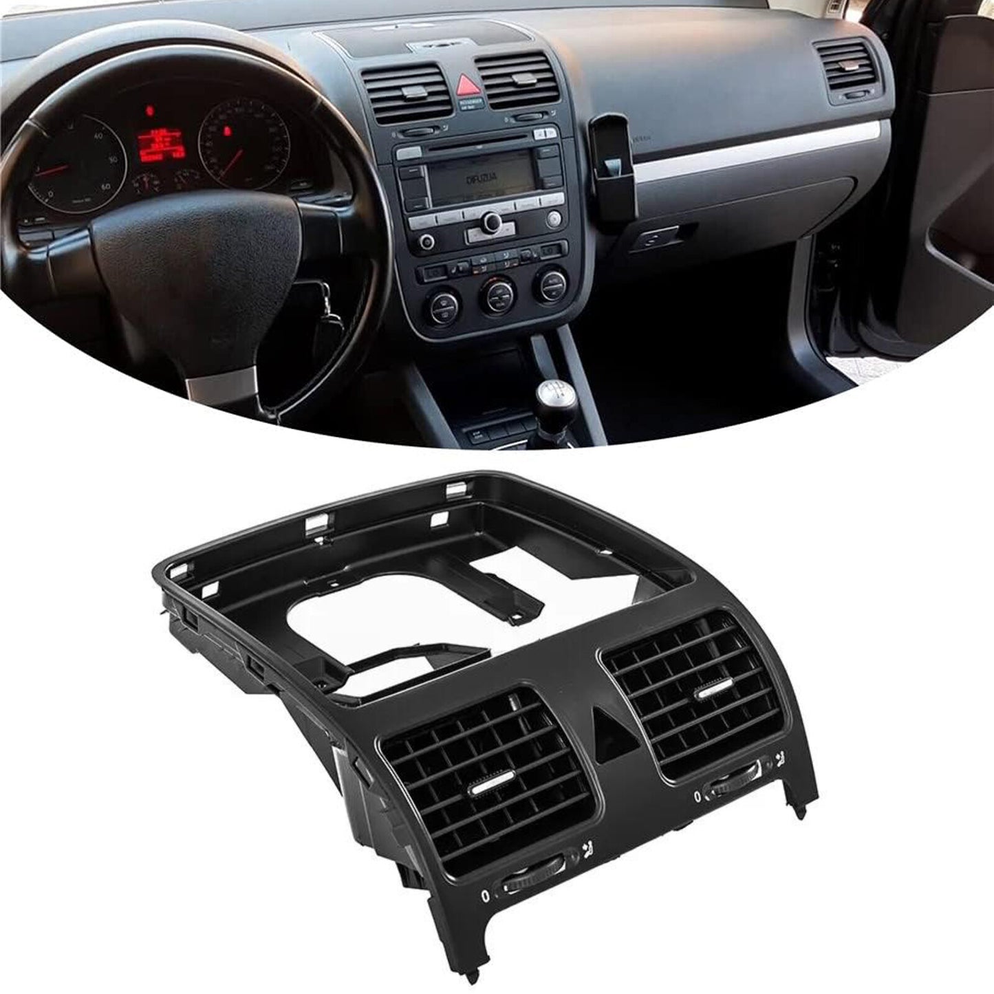 Center dashboard conditioner vent air conditioning cover suitable for Volkswagen for Jetta for Golf MK5
