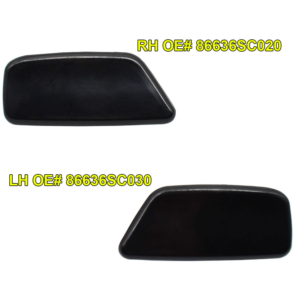 L+R Side Car Headlight Water Washer Spray Cover for Subaru Forester 2009-2012