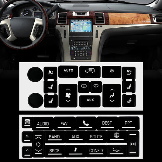 Climate Control Radio Button Repair Decal Sticker For 2007-14 for Cadillac for Escalade