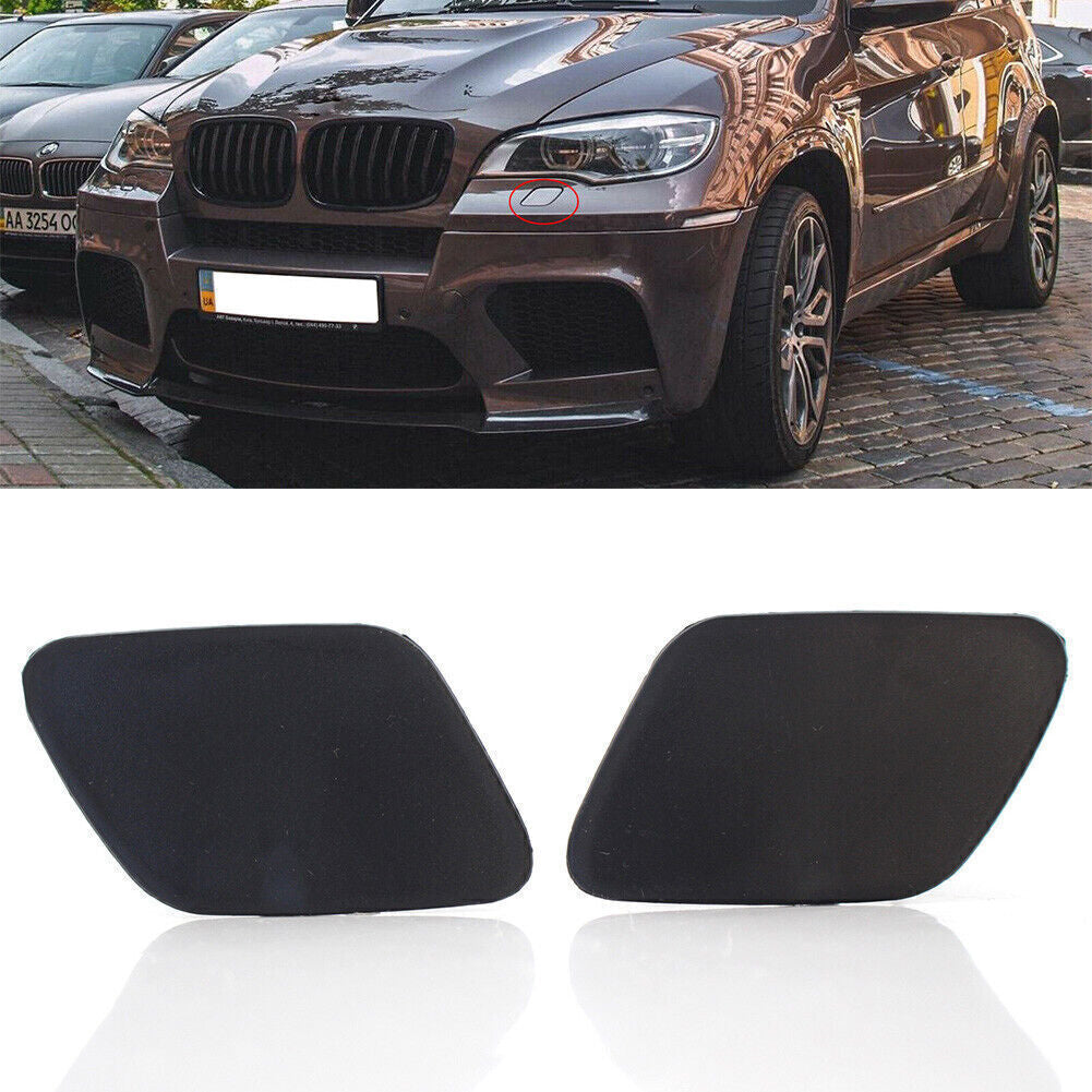 Front Bumper Headlight Lamp Washer Nozzle Cover Cap Fit for BMW X5 E70 2006-2012 07
