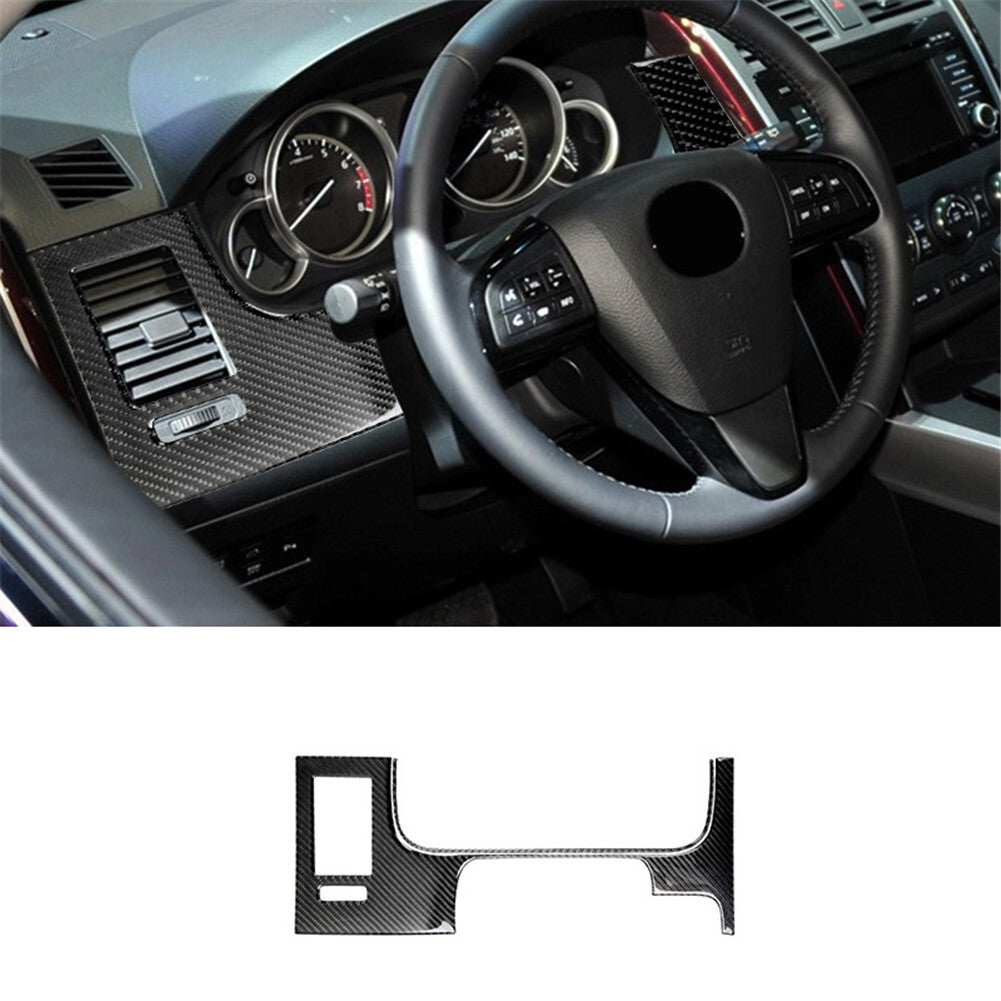 2X Carbon Fiber Drive Side Air Vent Panel Cover Trim for Mazda CX-9 2010-2015