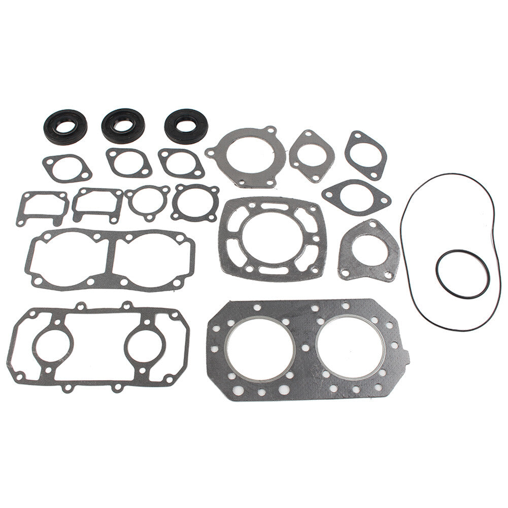 for Kawasaki 550 82-90 Full Complete Engine Gasket Oil Seal  O-Ring Kit