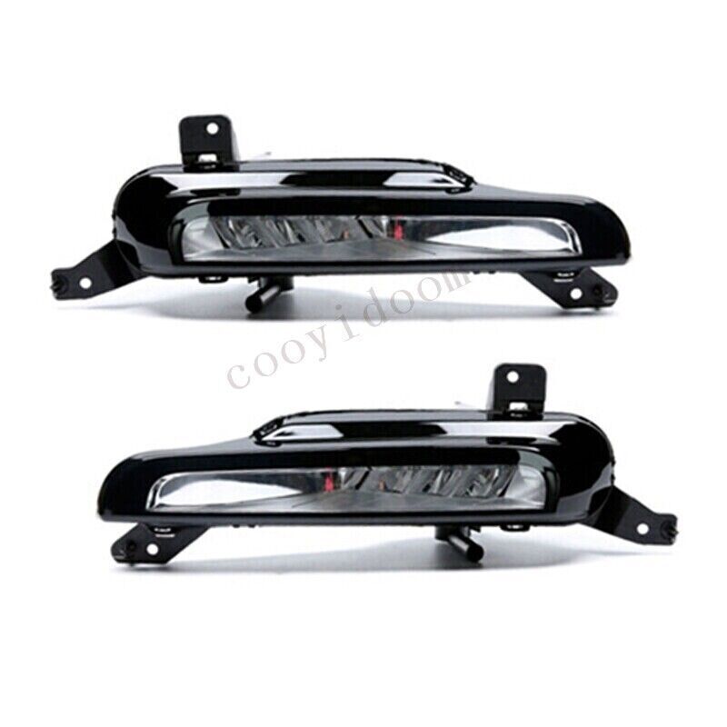Pair Front Fog Light DRL Daytime Running Lights for Range Rover Evoque 2016-2018