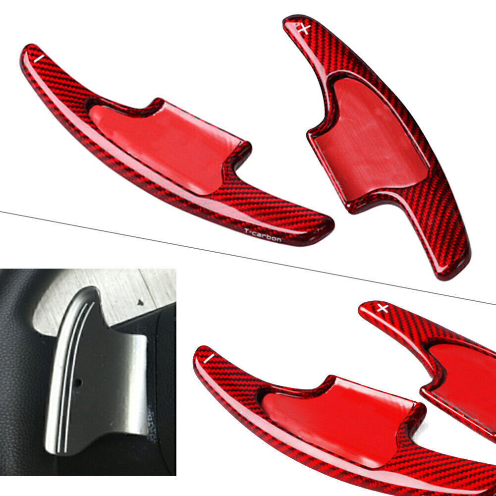 Extended Steering Wheel Paddle Shifter for 2018 for Honda (Carbon Fiber Red)