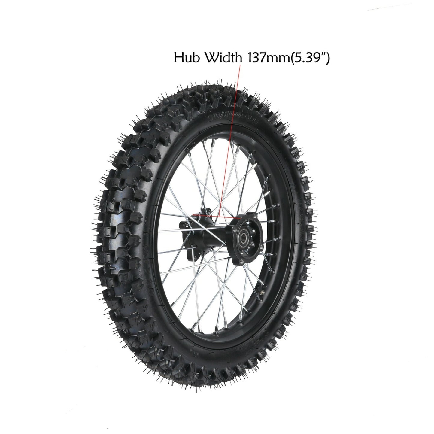 90/100-16 Rear Tire Rim + Sprocket for Dirt Pit Bikes TTR125 KX100 CRF100