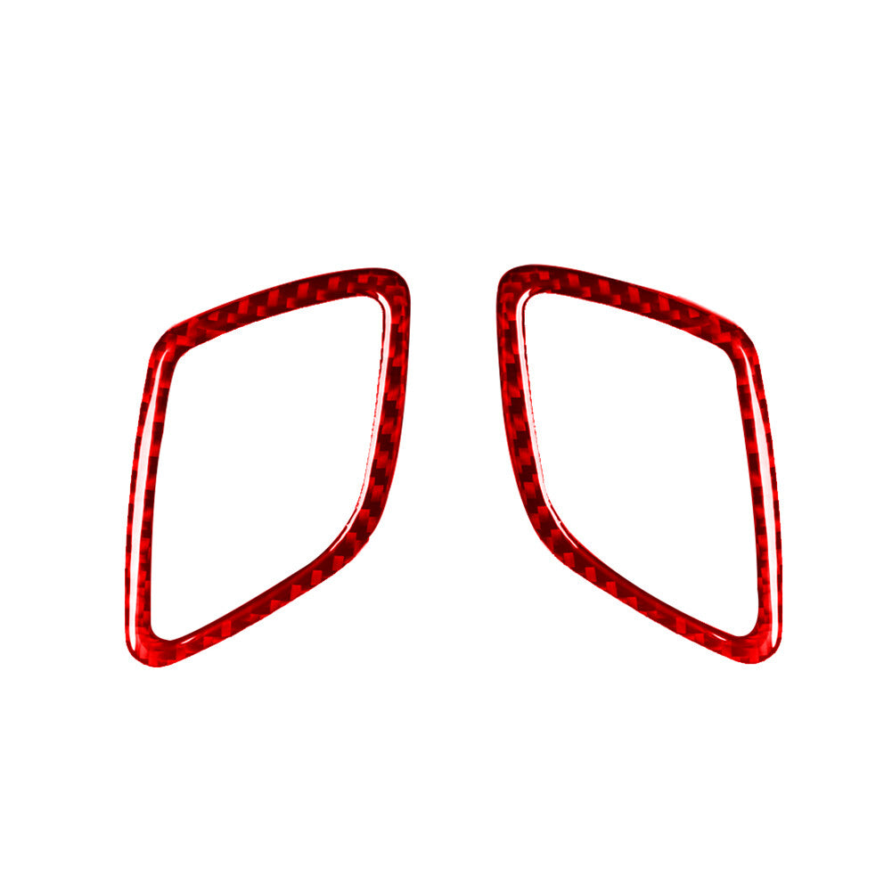 2Pcs for BMW Z4 E89 2009-2016 Red Carbon Fiber Interior Defogger Vent Cover Trim