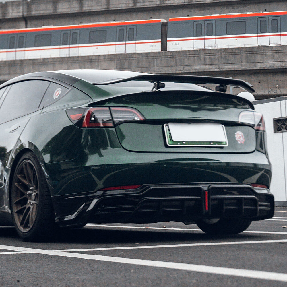 Automatic Adjustable Carbon Fiber Rear Spoiler Wing for 20-24 for Tesla model 3/Y
