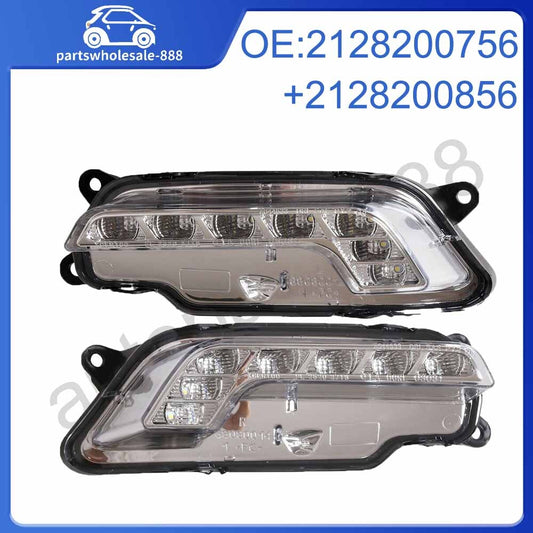 Pair Left Right Daytime Run Lamp LED DRL Fit For 2010-13 for Mercedes W212 E350/550