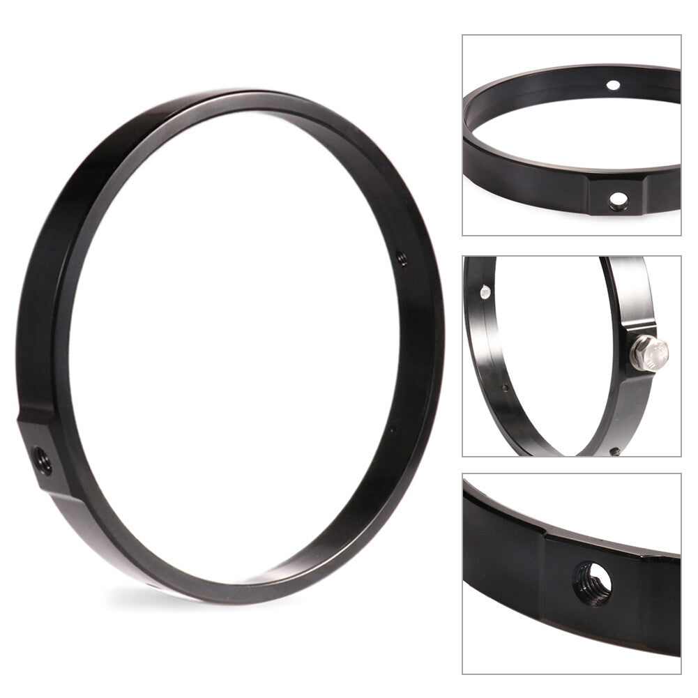 7 Headlight Visor Style Headlamp Trim Ring Bracket for Harley Motorcycle Black