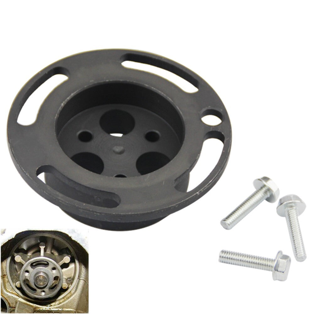 Chain-driven water pump sprocket retainer tool suitable for GM 2.2 and 2.4L EcoTech engines