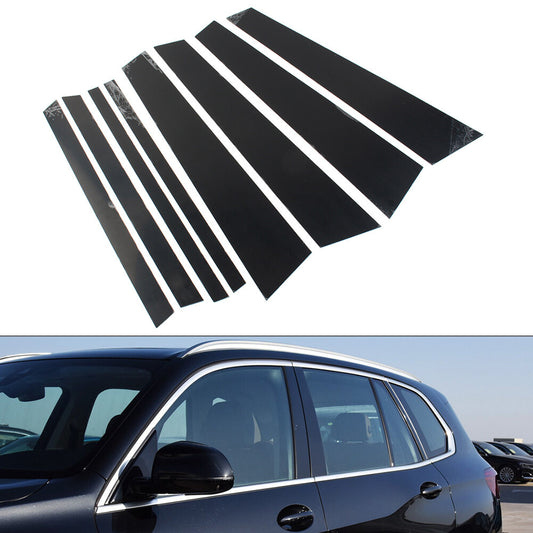 Door Window Column B C Pillars Posts Cover Trims for BMW X5 G05 2019-2022 8PCs