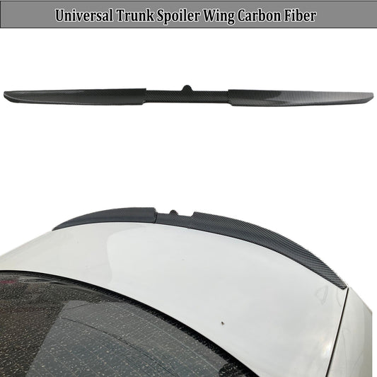 Carbon fiber universal adjustable trunk lip boiler roof rear