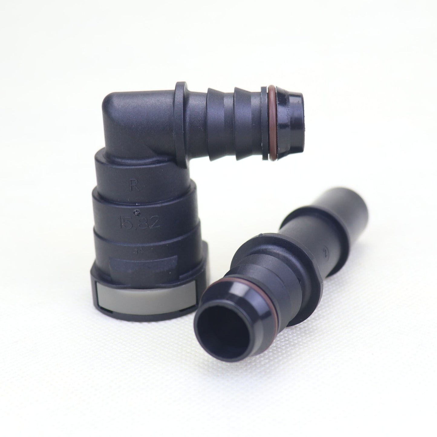 1 set of 15.82mm ID14 right-side automotive fuel line hose quick-release plastic connectors
