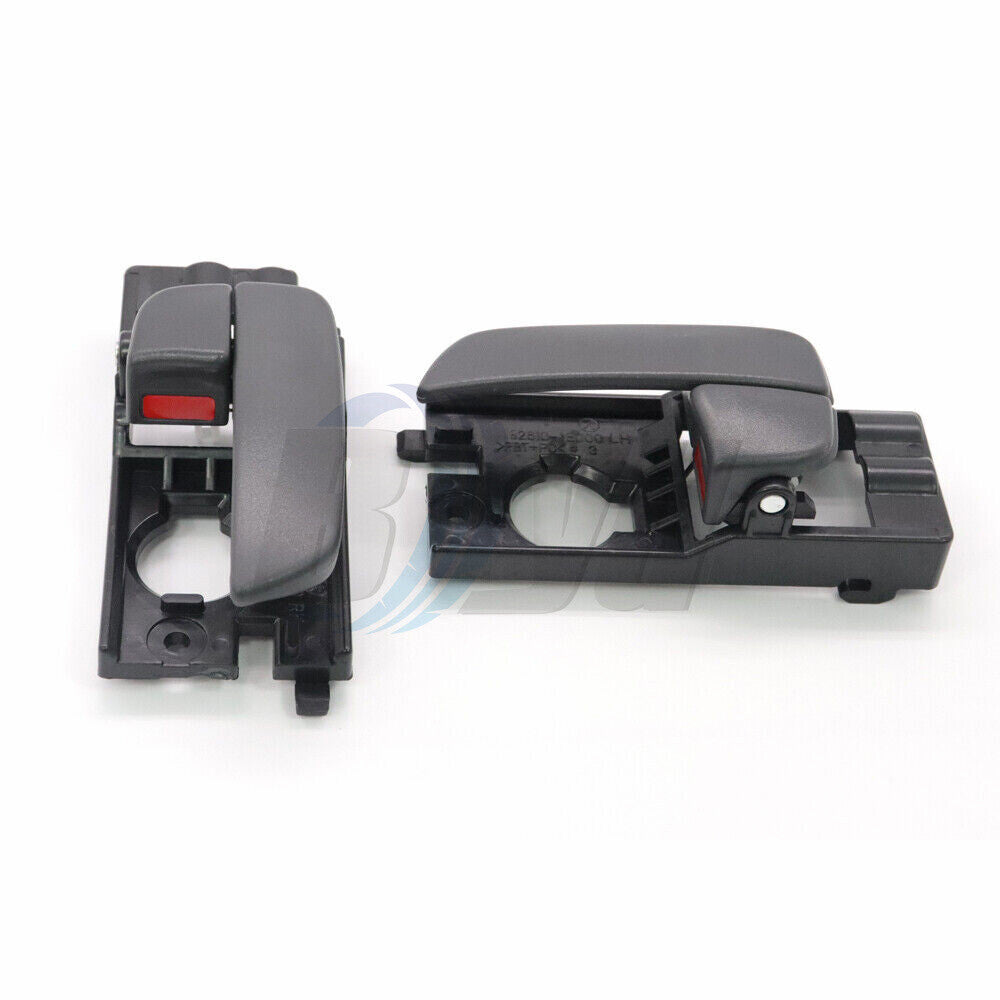 Set of 2 Door Handle Front Left  Right Black Interior For 07-11 for Hyundai Accent