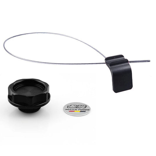 Black Oil Filler Cap Cover + Oil Dipstick for Honda for Civic K24 K Series for Acura