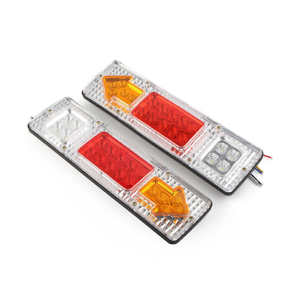LED Rear Tail Light Brake Turn Signal Reverse Lamp Fit Trailer Truck Caravan 24V